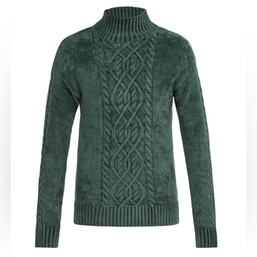 Sies Marjan | Green Velour Rory Sweater in Seaweed Medium